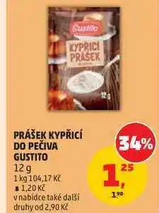 Penny Market PRÁŠEK KYPŘICÍ DO PEČIVA GUSTITO nabídka