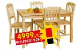IDEA nábytek dřevěný jídelní stůl s židlemi nabídka