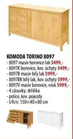 IDEA nábytek Komoda torino 8097 nabídka