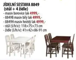 IDEA nábytek Jídelní sestava 8849 nabídka