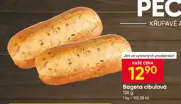 Hruška Bageta cibulová nabídka