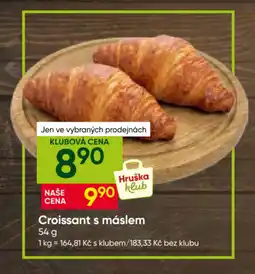 Hruška Hruška klub Croissant s máslem nabídka