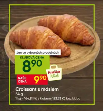 Hruška klub Croissant s máslem