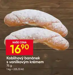 Hruška Koblihový banánek s vanilkovým krémem nabídka