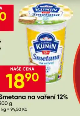 Hruška Kunin smetana na vaření 12% nabídka