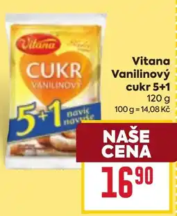 Billa Vitana vanilinový cukr 5+1 nabídka
