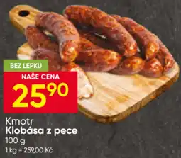 Hruška Kmotr klobása z pece nabídka