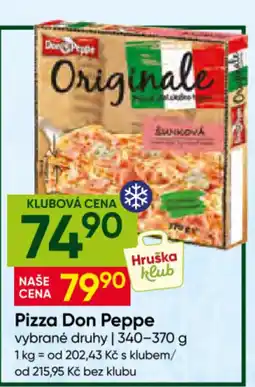Hruška Pizza Don Peppe nabídka