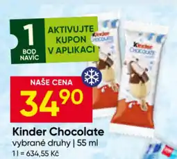 Hruška Kinder Chocolate nabídka