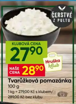 Hruška Hruška tvarůžková pomazánka nabídka