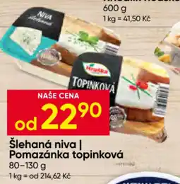 Hruška Hruska šlehaná niva pomazánka topinková nabídka