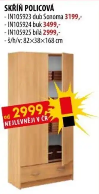 IDEA nábytek Skřín policová nabídka