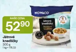 Hruška Nowaco játrové knedlíčky nabídka