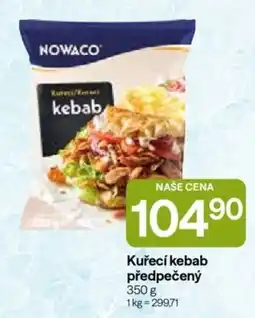 Hruška Nowaco kuřecí kebab nabídka