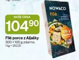 Hruška Nowaco filé porce z Aljašky nabídka