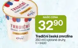Hruška Tradiční česká zmrzlina nabídka