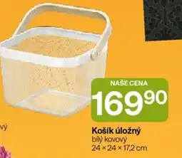 Hruška Košík úložný bílý kovový nabídka