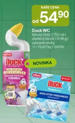 Hruška Duck WC nabídka