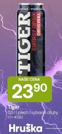 Hruška Tiger energy drink original nabídka
