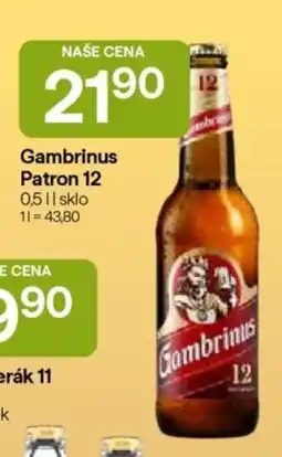Hruška Gambrinus Patron 12 nabídka