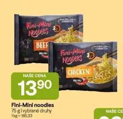 Hruška Fini-mini noodles nabídka