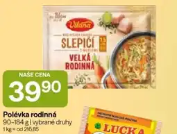 Hruška Vitana polévka rodinná slepící s houby nabídka