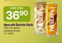 Hruška Nescafe Barista Style nabídka