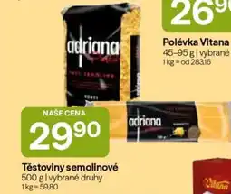Hruška Adriana těstoviny semolinové nabídka