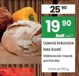 Kubík potraviny Kubík Uzená krkovice bez kosti nabídka