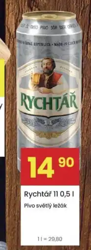 Kubík potraviny Rychtář pivo světlý ležák nabídka