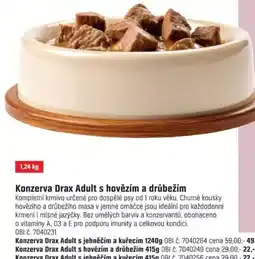OBI Drax Adult s hovězím a drůbežím nabídka