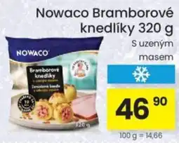 Kubík potraviny Nowaco bramborové knedlíky nabídka
