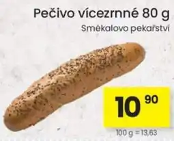 Kubík potraviny Smékalovo pekařství Pečivo vícezrnné nabídka
