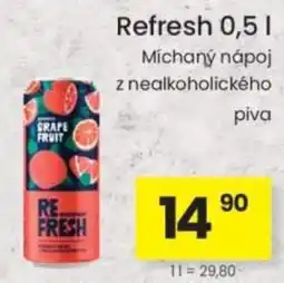 Kubík potraviny Refresh míchaný nápoj z nealkoholického piva nabídka