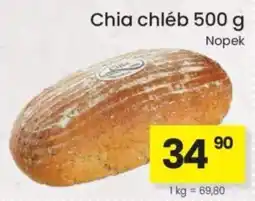 Kubík potraviny Nopek chia chléb nabídka