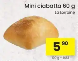 Kubík potraviny La Lorraine mini ciabatta nabídka
