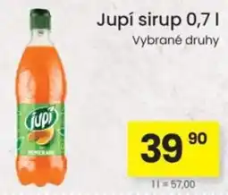 Kubík potraviny Jupí sirup nabídka
