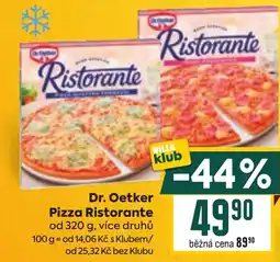 Billa Dr. Oetker Pizza Ristorante nabídka