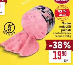 Billa Šunka nejvyšší jakosti nabídka