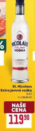 Billa St. Nicolaus extra jemná vodka nabídka