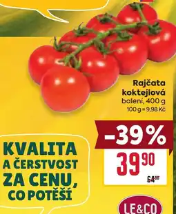 Billa Le&Co rajčata koktejlová nabídka