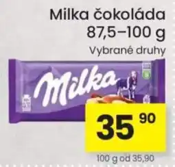 Kubík potraviny Milka čokoláda nabídka
