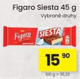 Kubík potraviny Figaro siesta nabídka