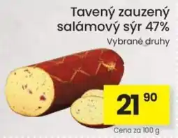 Kubík potraviny Tavený zauzený salámový sýr nabídka
