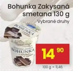 Kubík potraviny Bohunka zakysaná smetana nabídka