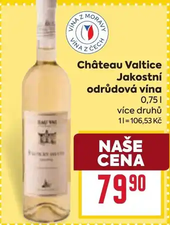 Billa Château Valtice nabídka