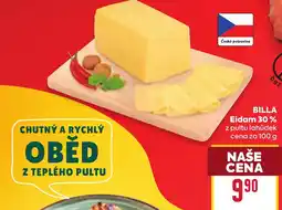 Billa Billia eidam 30 % z pultu lahůdek nabídka