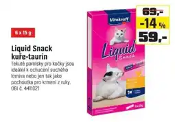 OBI Vitakraft Liquid Snack kuře-taurin nabídka