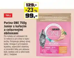 OBI Purina One Junior s kuřecím a celozrnnými obilninami nabídka