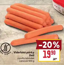 Billa Deli vídeňské párky nabídka
